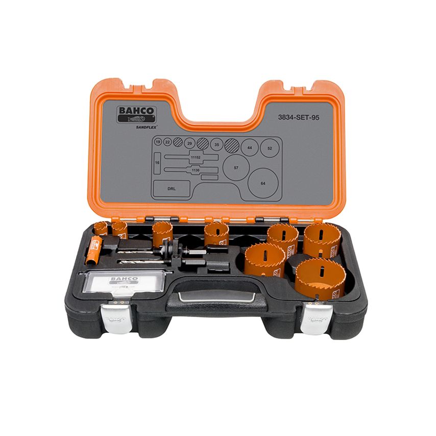 Professional Holesaw Set 3834-95 Sizes 16-64mm BAHHSSET95
