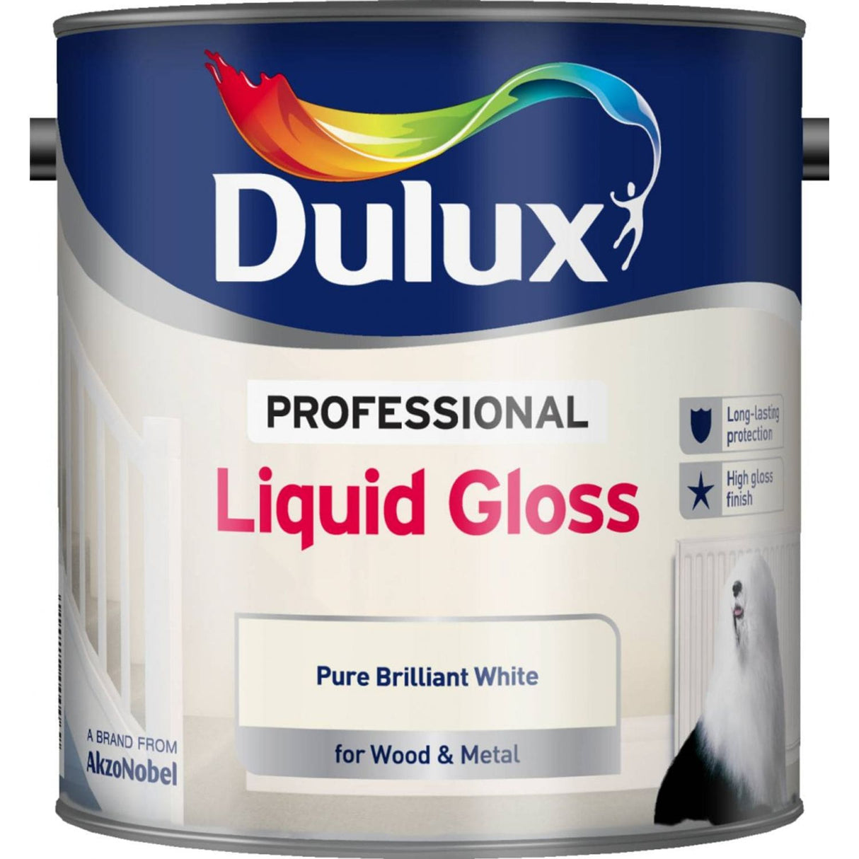 Professional Liquid Gloss Paint 2.5 Litre Pure Brilliant White