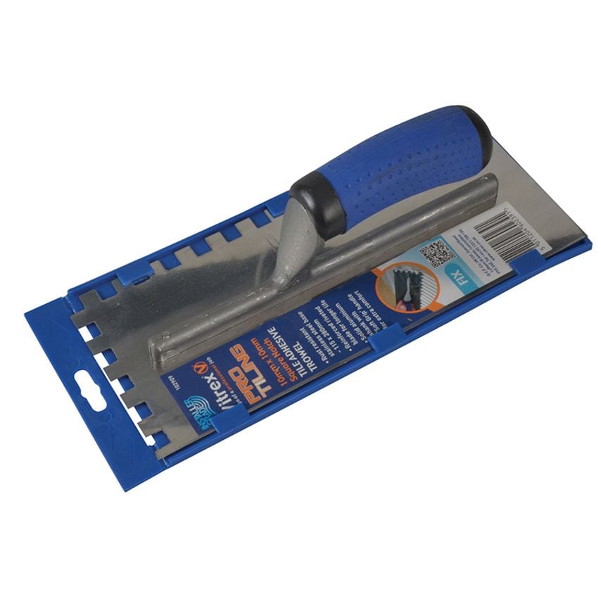 Professional Stainless Steel Adhesive Trowel Square Notches 10mm VIT102909