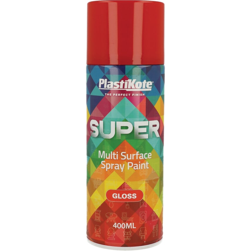 Projekt Paint Super Bright Red Aerosol Paint - 400ML