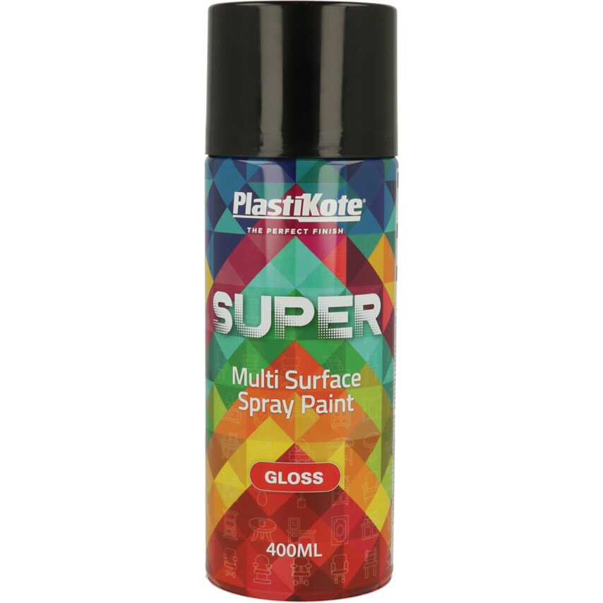 Projekt Paint Super Gloss Black Aerosol Paint - 400ML