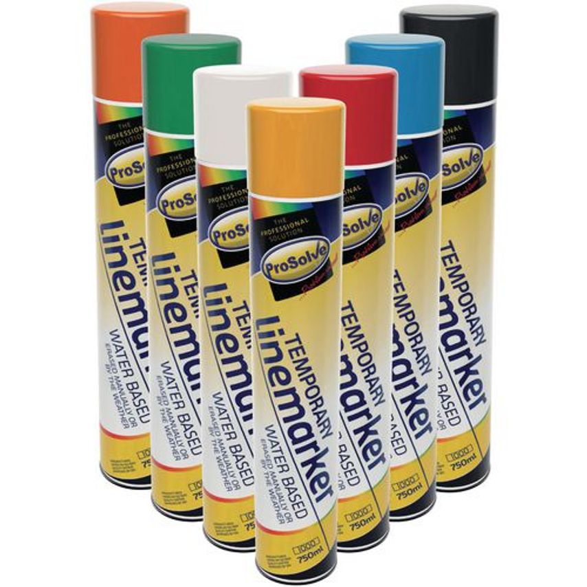 Prosolve Temporary Linemarking Spray Paint White