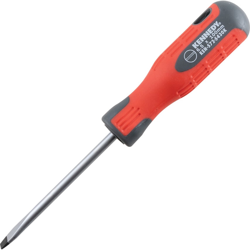 Pro-torq Flat Head Screwdriver, 6.5mm Flared Tip, 100mm Blade