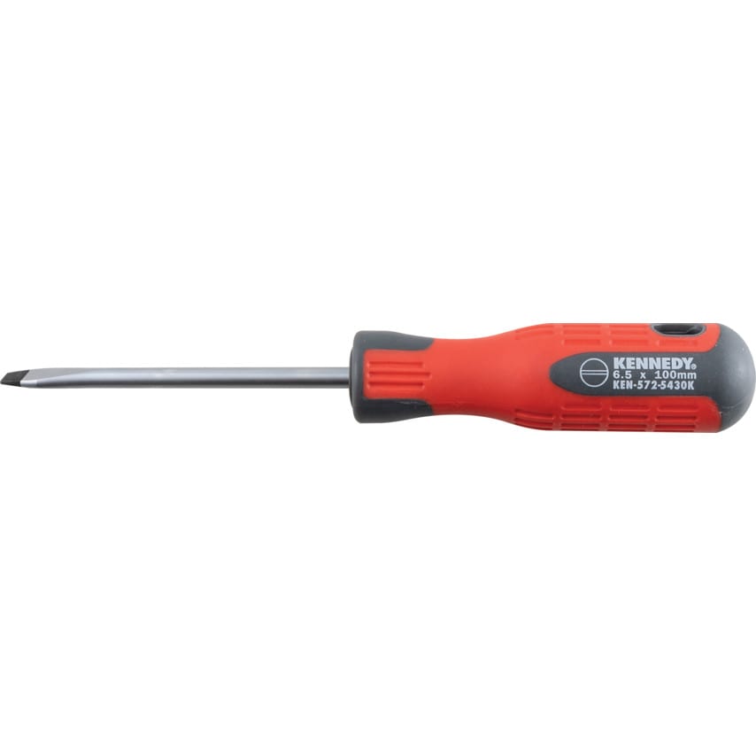 Pro-torq Flat Head Screwdriver, 6.5mm Flared Tip, 100mm Blade