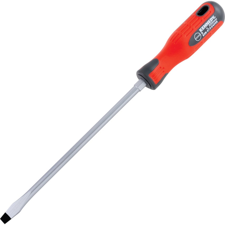 Pro-torq Flat Head Screwdriver, 8.0mm Flared Tip, 200mm Blade