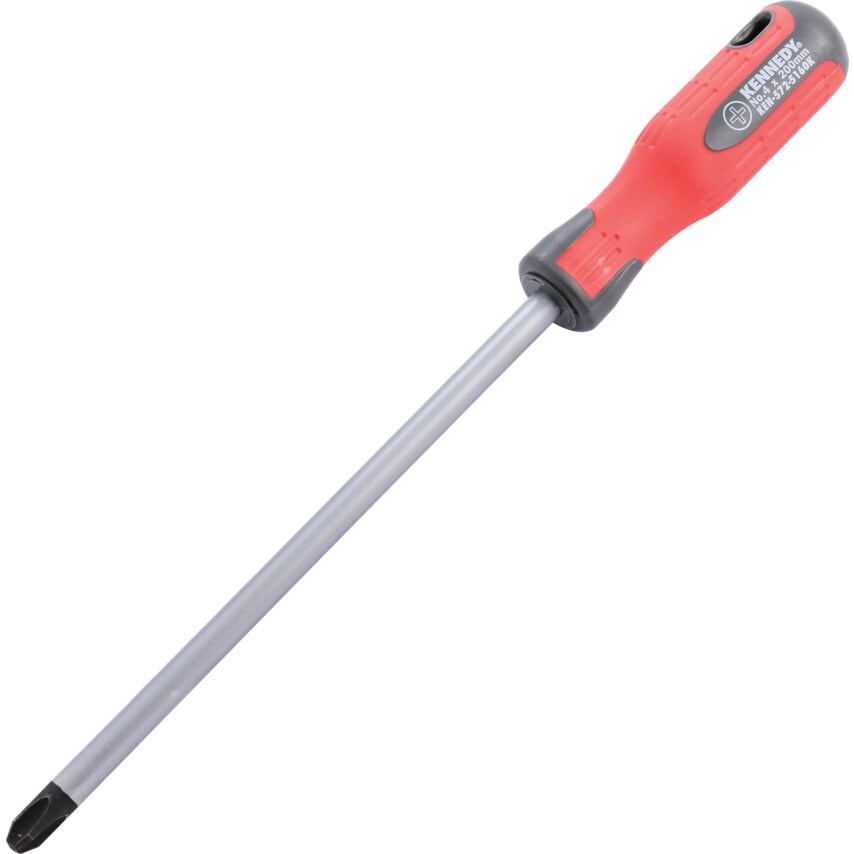 Pro-torq Phillips Screwdriver, No.4 Phillips Tip, 200mm Blade