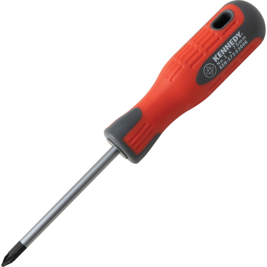 Pro-torq Pozi Screwdriver, No.1 Pozi Tip, 75mm Blade