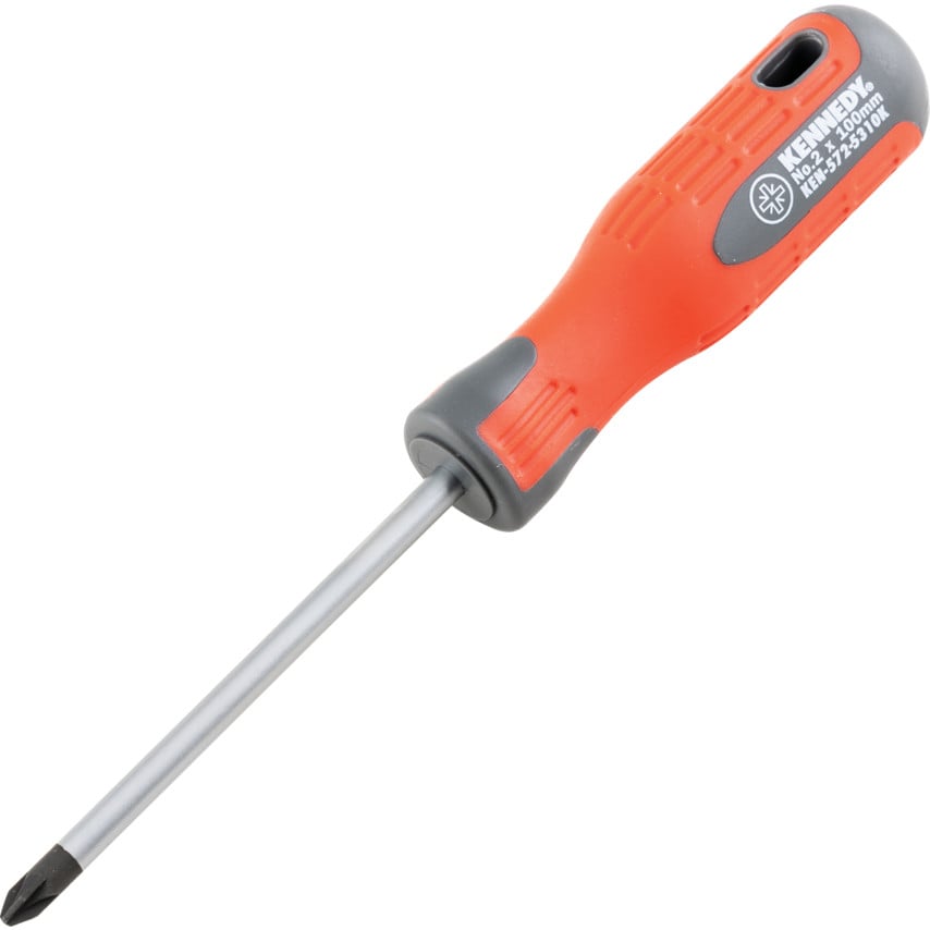 Pro-torq Pozi Screwdriver, No.2 Pozi Tip, 100mm Blade