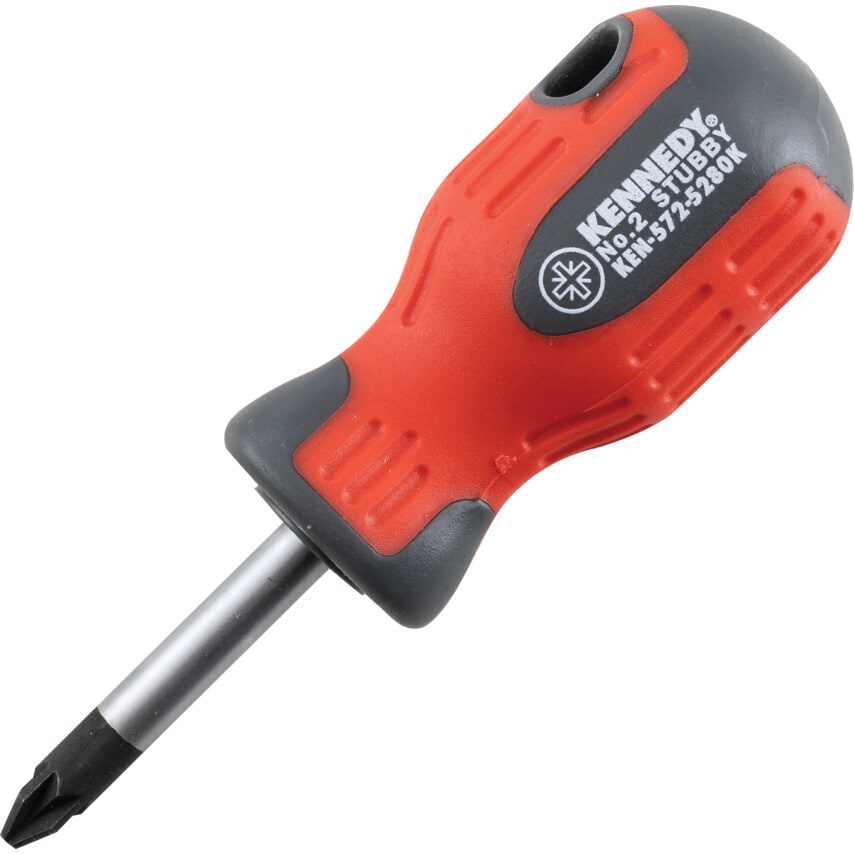Pro-torq Stubby Pozi Screwdriver, No.2 Pozi Tip, 39mm Blade