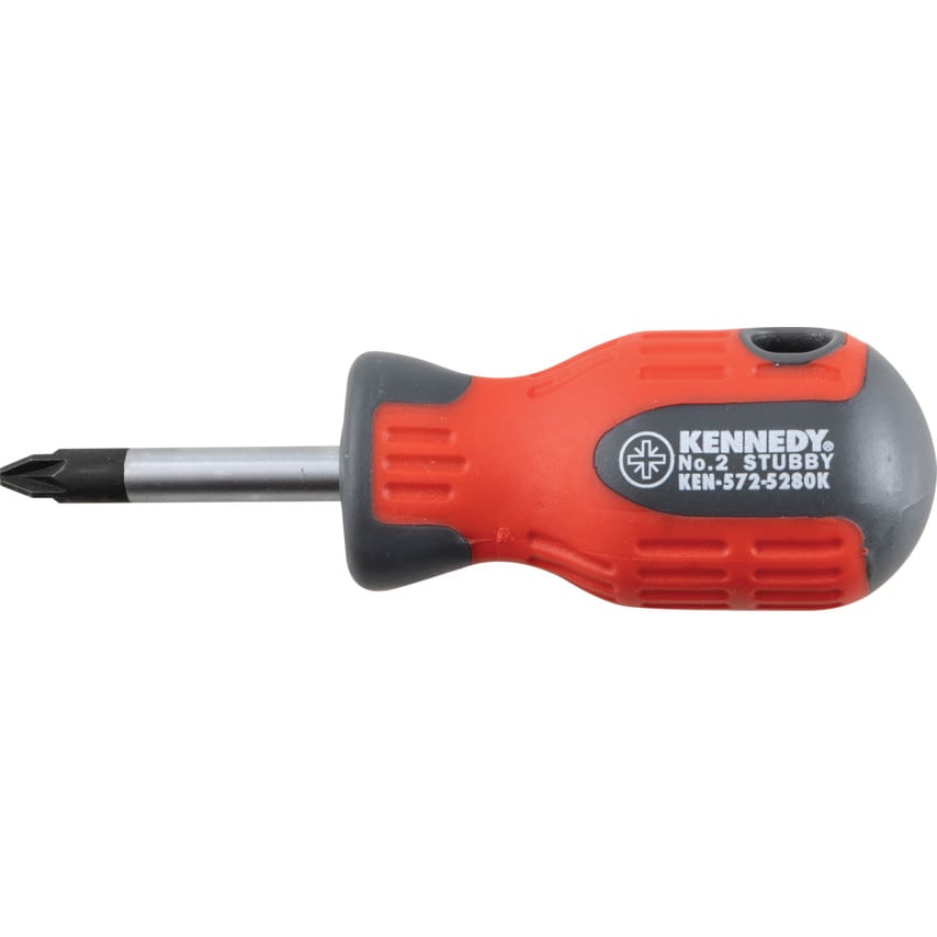 Pro-torq Stubby Pozi Screwdriver, No.2 Pozi Tip, 39mm Blade