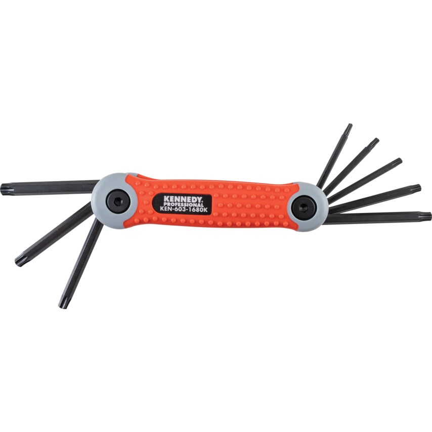 Pro-torq TORX Folding Hand Clip Set T9-T40 (8 Piece)
