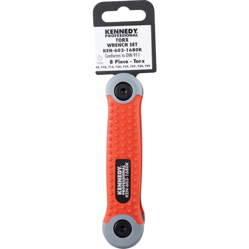 Pro-torq TORX Folding Hand Clip Set T9-T40 (8 Piece)