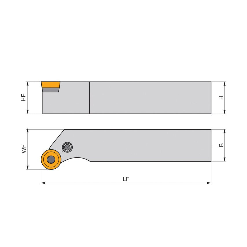 Prscl 4040 S 16 External Turning Holder Left Hand