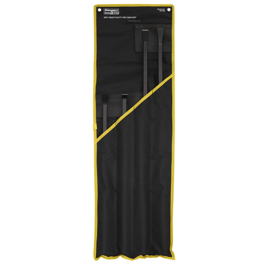 Pry Bar Set4 Piece Heavy Duty with Hammer Cap