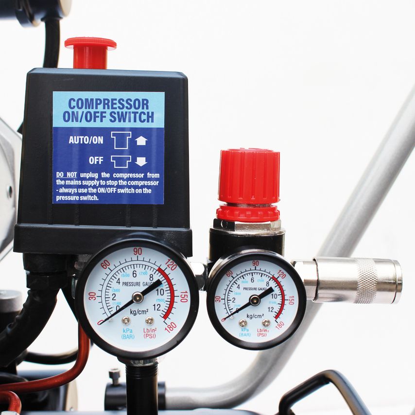 QT Air DD 1.5HP 50 Liter Ultra Low Noise Oil-Free Direct Drive Compressor