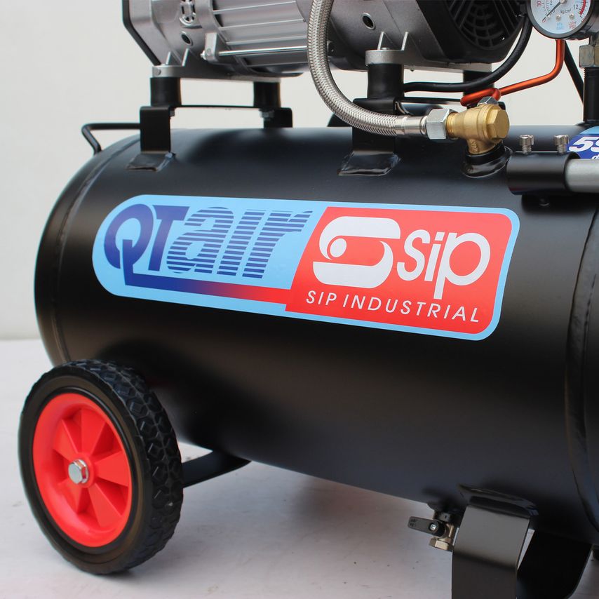 QT Air DD 1.5HP 50 Liter Ultra Low Noise Oil-Free Direct Drive Compressor
