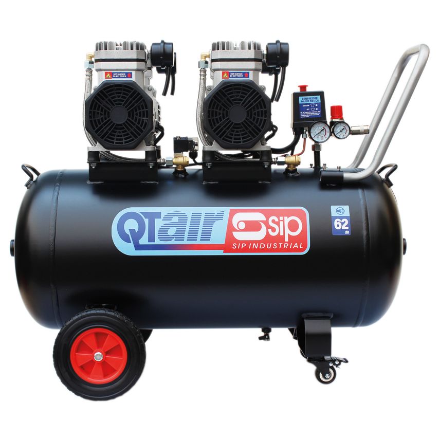 QT Air DD 3HP 100 Liter Ultra Low Noise Oil-Free Direct Drive Compressor