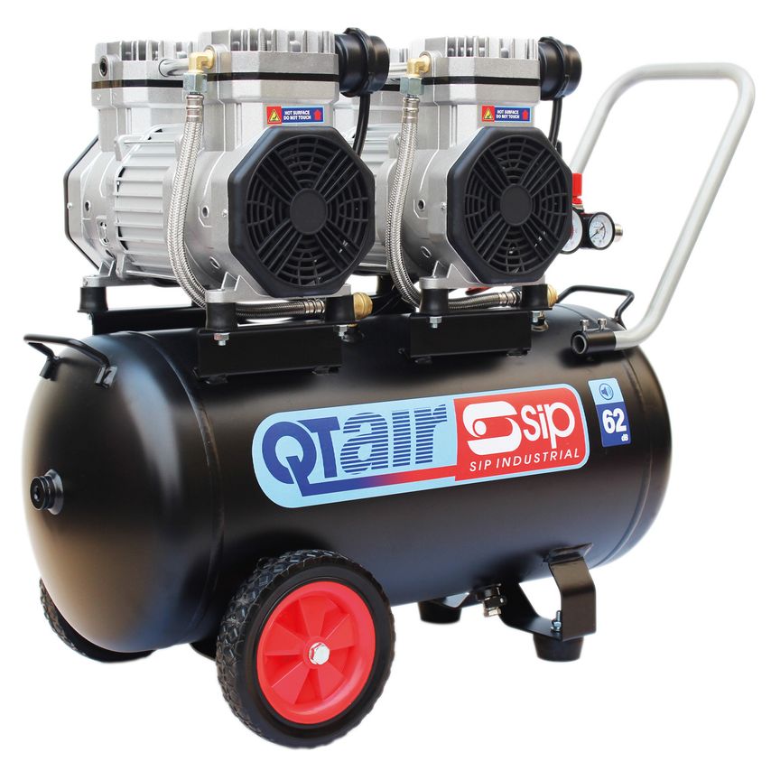QT Air DD 3HP 50 Liter Ultra Low Noise Oil-Free Direct Drive Compressor