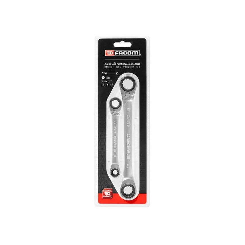 Quatro Ratcheting Spanner Set, 2 Piece FCM64CJ2PB