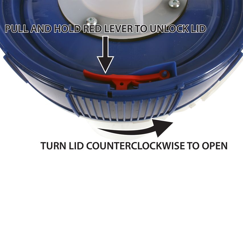 Quick Click Translucent Separator with 19L Plastic Collection Bin and 3m Vacuum Hose