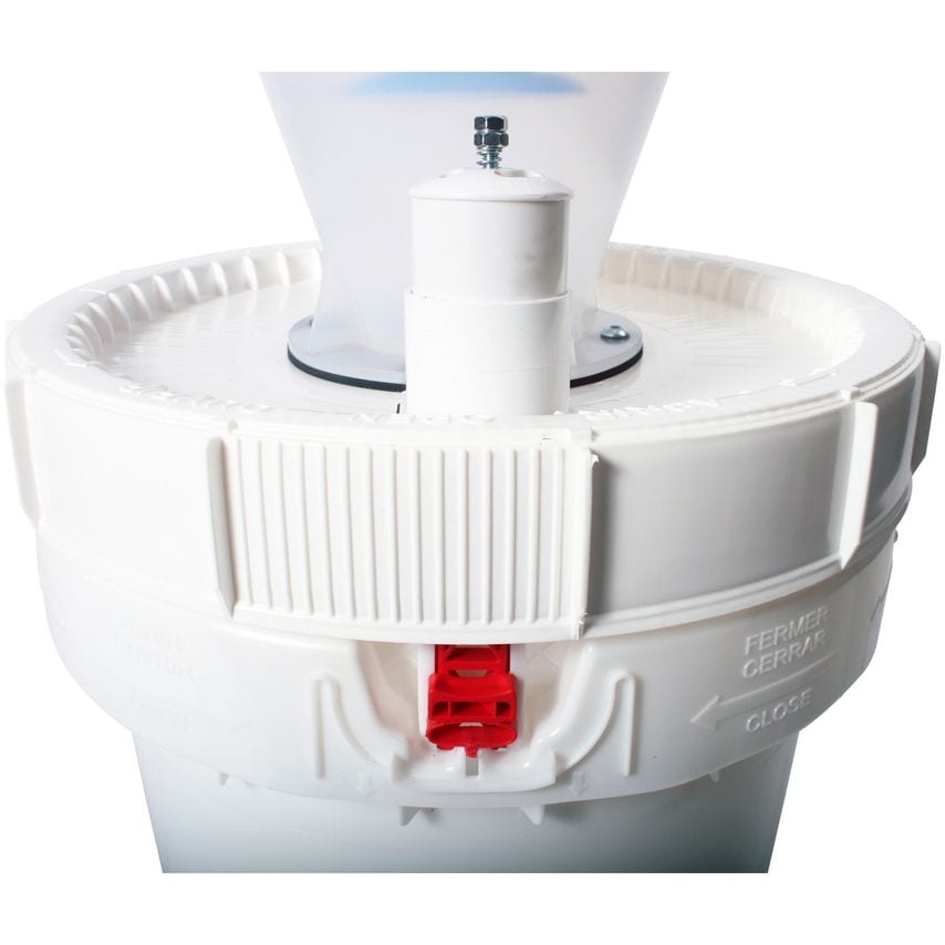 Quick Click Translucent Separator with 45L Plastic Collection Bin, 5m Power Tool Hose and 3m Vacuum Hose