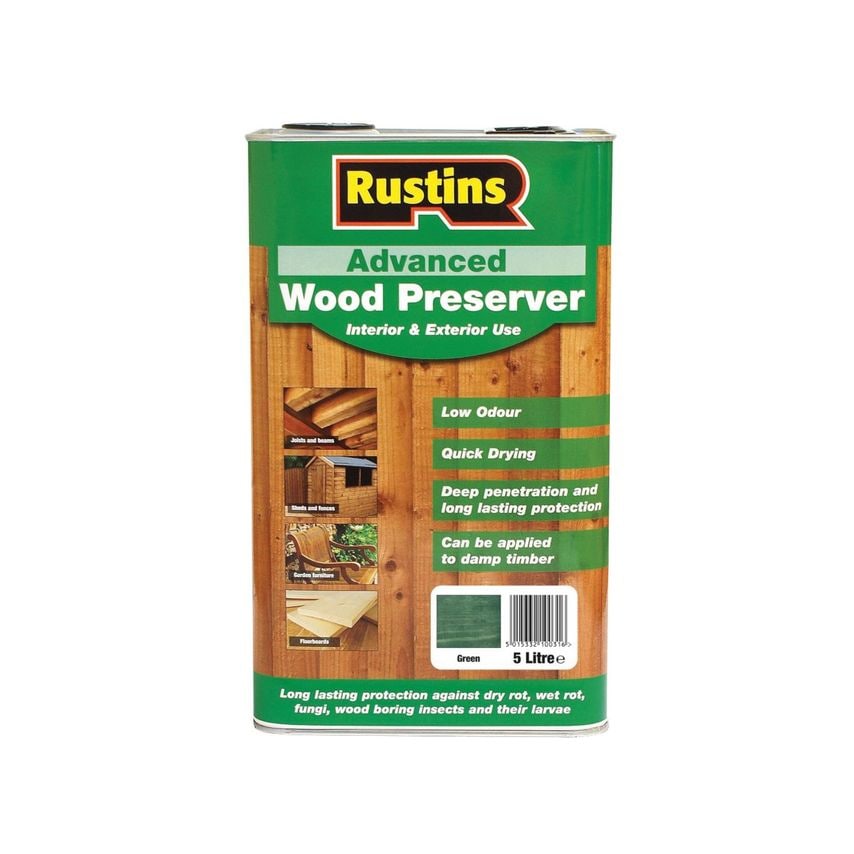 Quick Dry Advanced Wood Protector Green 5 Litre