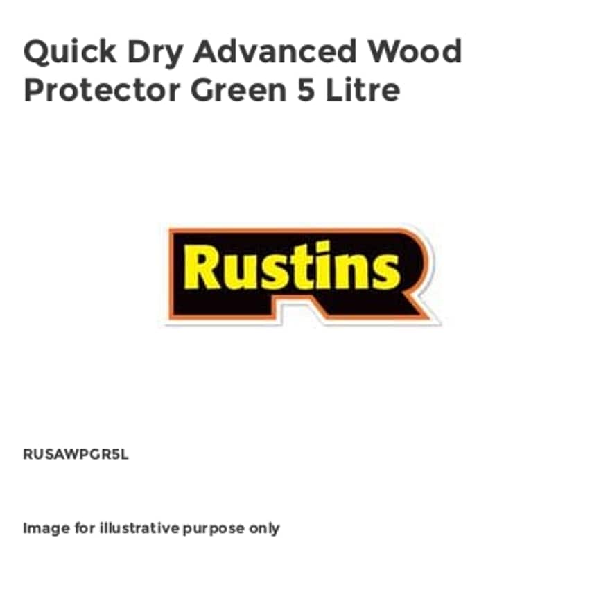 Quick Dry Advanced Wood Protector Green 5 Litre RUSAWPGR5L