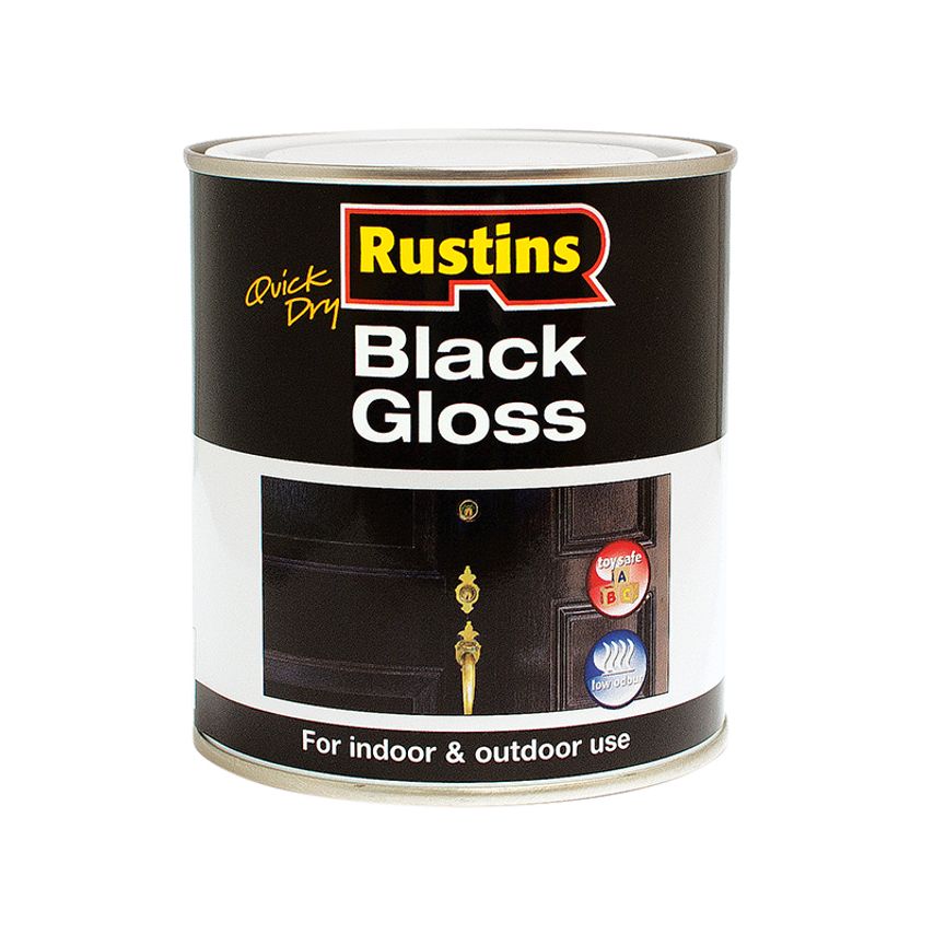 Quick Dry Black Gloss 1 Litre