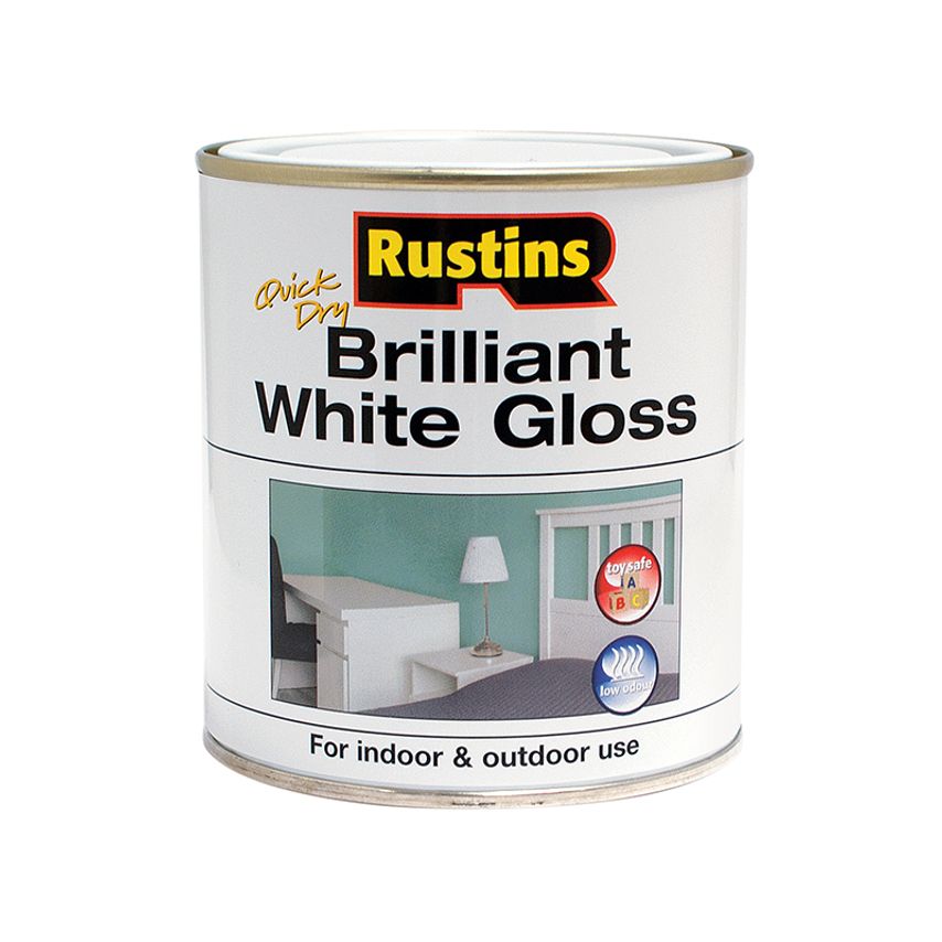 Quick Dry Brilliant White Gloss 1 Litre