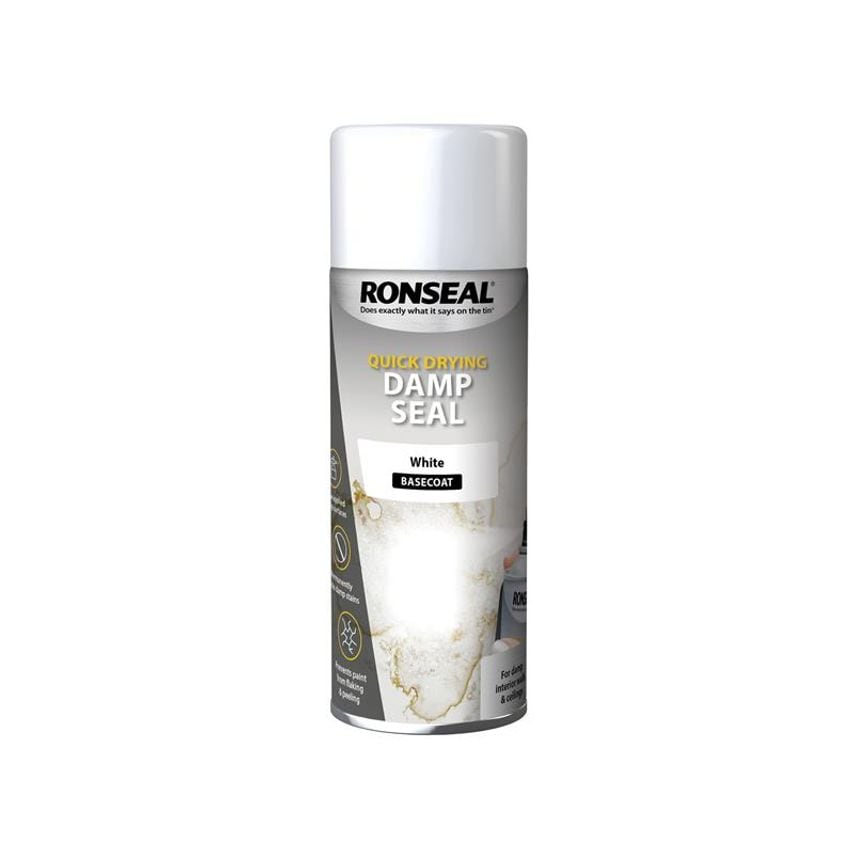 Quick Dry Damp Seal Aerosol White 400ml RSLQDDSAW400