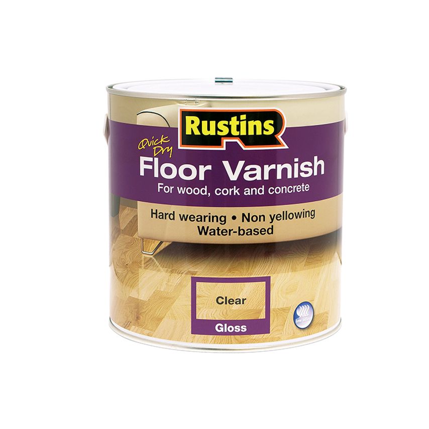 Quick Dry Floor Varnish Gloss 2.5 litre RUSQDFVG25L