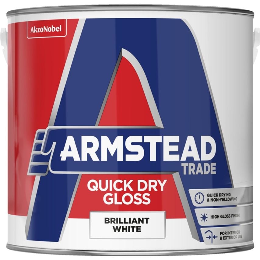 Quick Dry Gloss 2.5L Brilliant White - 345743