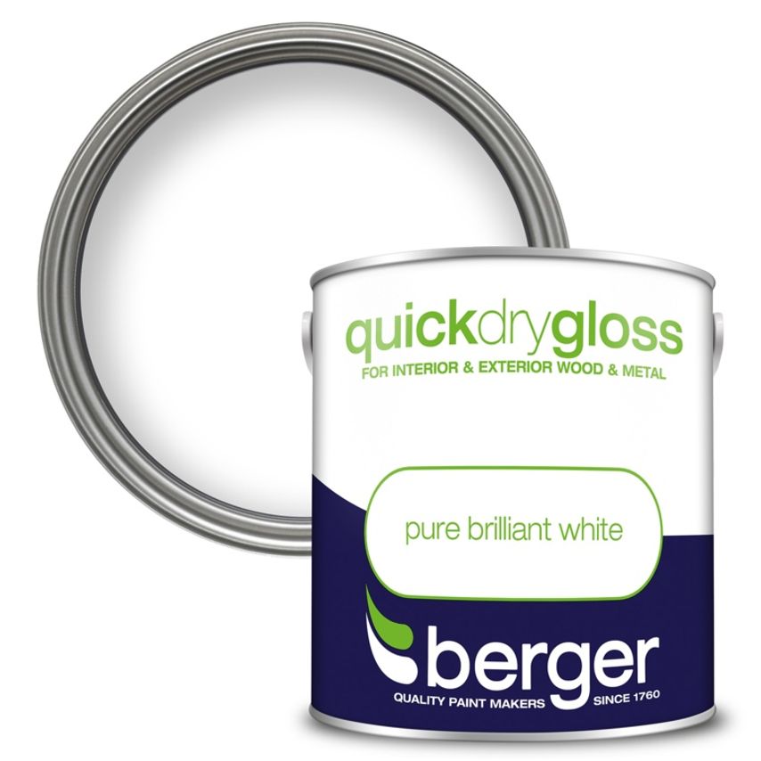 Quick Dry Gloss 2.5L Brilliant White - 5090640