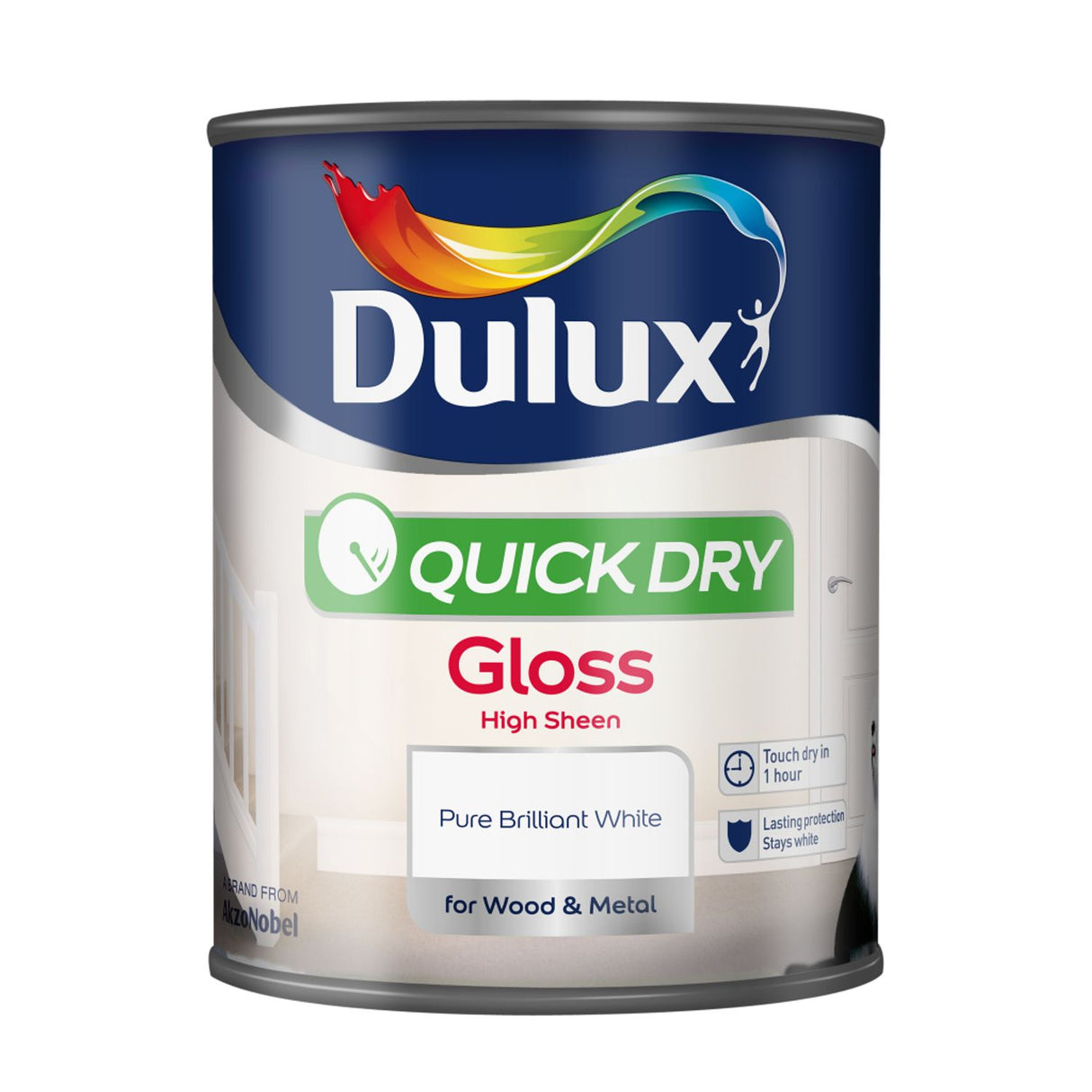 Quick Dry Gloss 2.5 Litre Pure Brilliant White - 330472