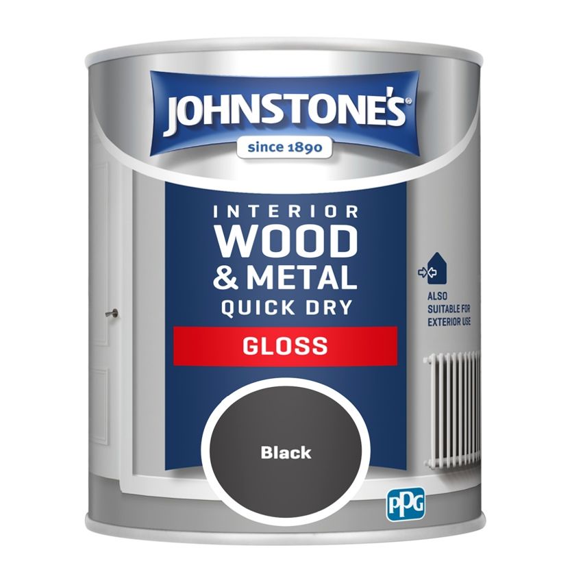 Quick Dry Gloss 750ml Black