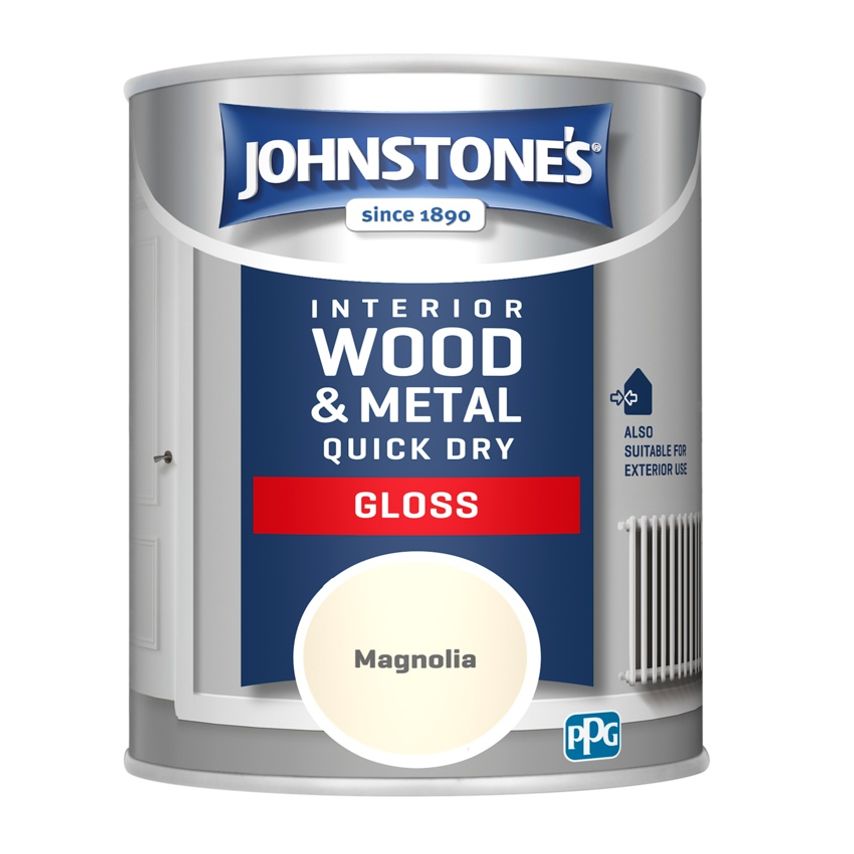 Quick Dry Gloss 750ml Magnolia - 101422