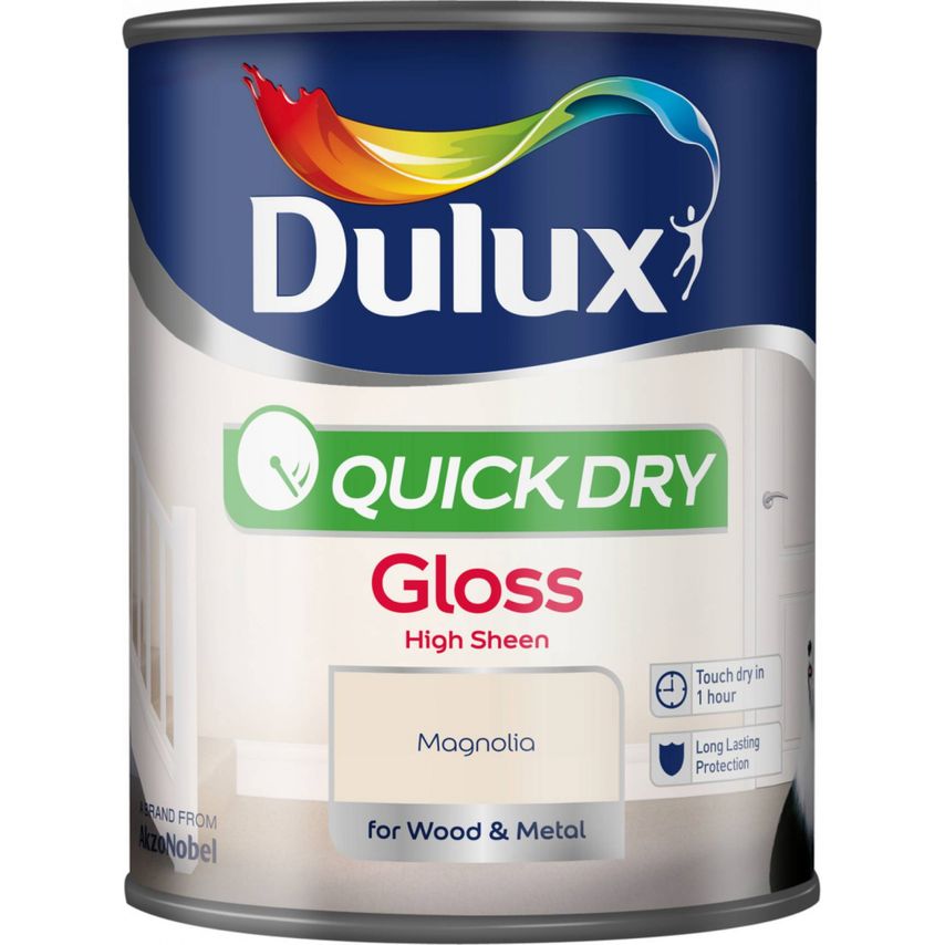 Quick Dry Gloss 750ml Magnolia - 5211183