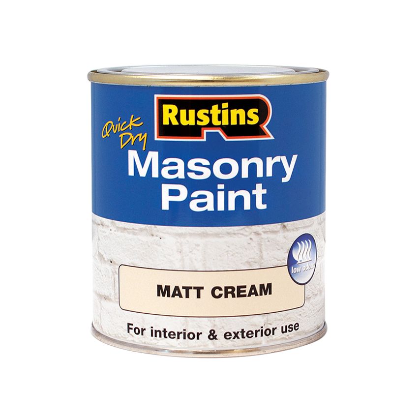 Quick Dry Masonry Paint Matt Cream 250ml