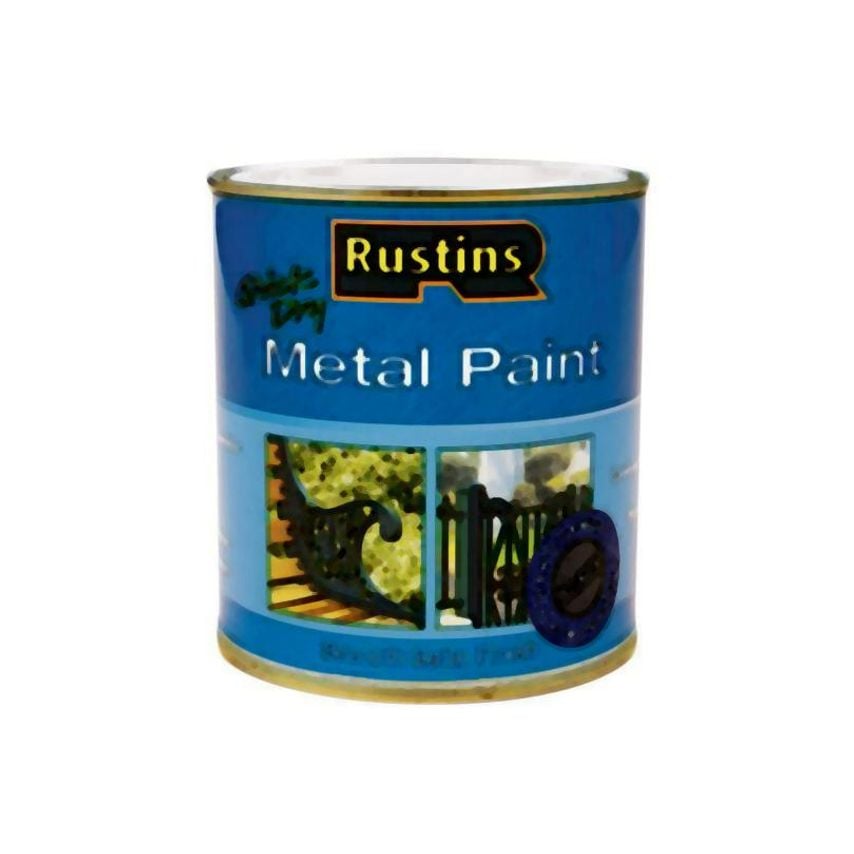 Quick Dry Metal Paint Smooth Satin Black 500ml RUSMPSSBL500