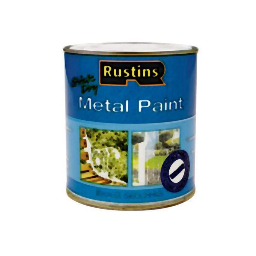 Quick Dry Metal Paint Smooth Satin White 500ml