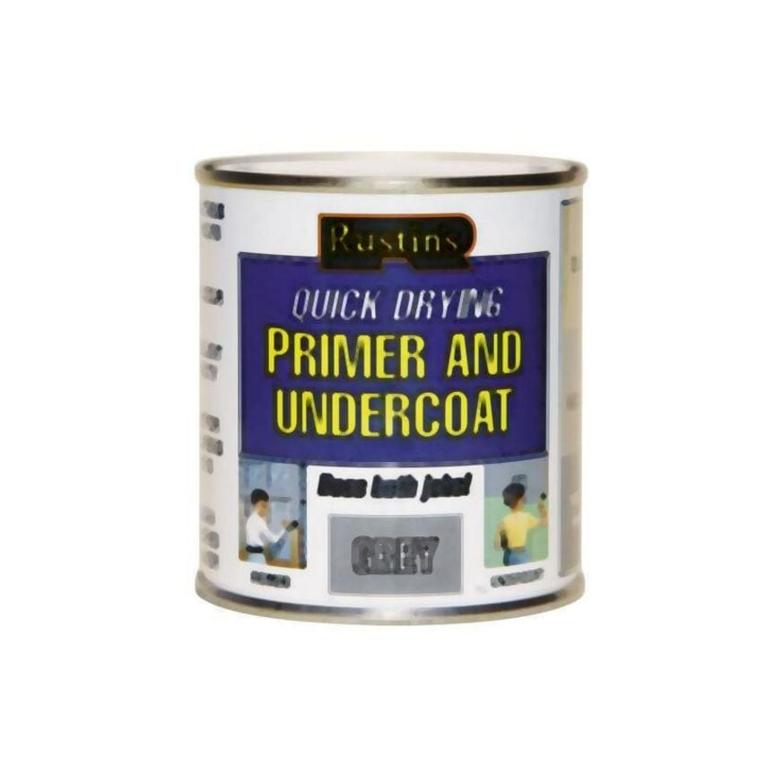 Quick Dry Primer & Undercoat Grey 1 litre RUSQDPUG1L