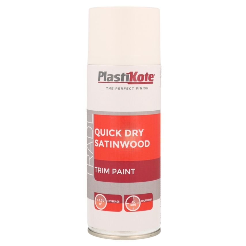 Quick Dry Satinwood 400ml White