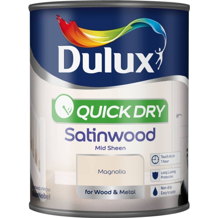 Quick Dry Satinwood 750ml Magnolia