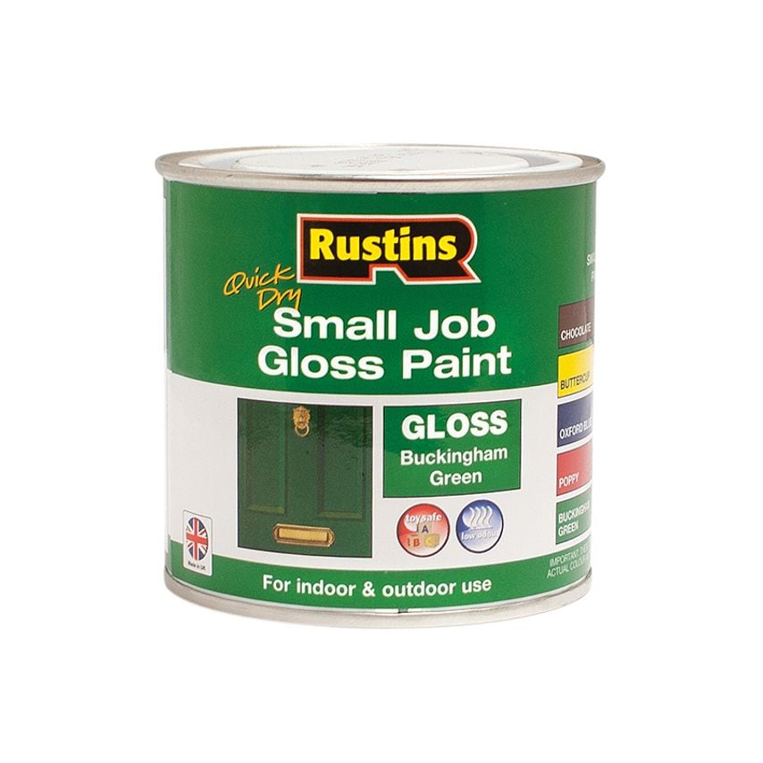 Quick Dry Small Job Gloss Paint Buckingham Green 250ml RUSSJPBGQD