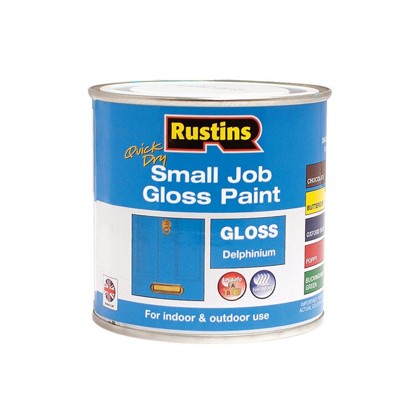 Quick Dry Small Job Gloss Paint Delphinium 250ml RUSSJPDELQD