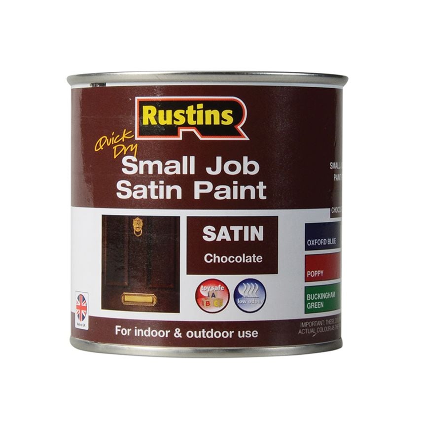 Quick Dry Small Job Satin Paint Chocolate 250ml RUSSJPSCHOQD
