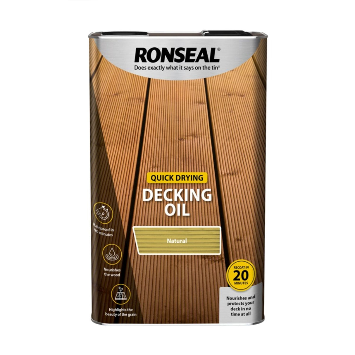 Quick Drying Decking Oil 5 Litre Natural