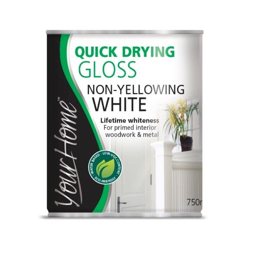 Quick Drying Gloss 750ml Brilliant White
