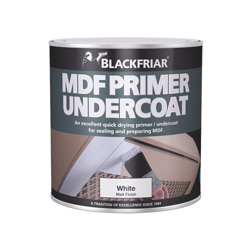 Quick Drying MDF Acrylic Primer Undercoat 500ml BKFMDFP500