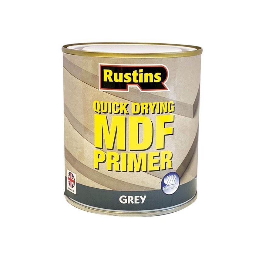Quick Drying MDF Primer Grey 250ml RUSQDMDFP250